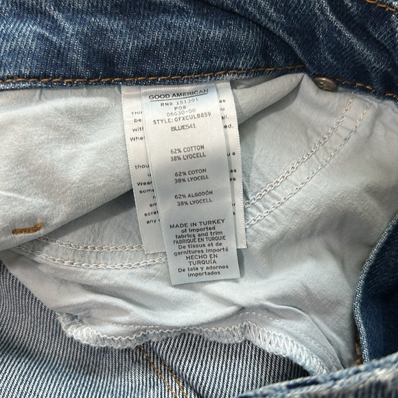 Good American Good 90s Relaxed Jeans Blue541 Medium Wash Womens 14/32 - Picture 8 of 8